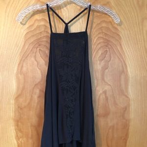 American Eagle High Neck Flowy Halter Tank Top